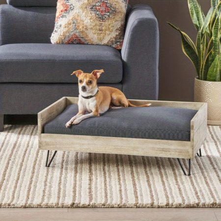 Cozy Durable Dog Bed for Indoor & Outdoor Use - Soft Comfortable Pet Cushion with Warm Supportive Kennel Mat, All Sizes (Small/X-Small/Medium/Large) - Modern Minimalist Design for All Breeds