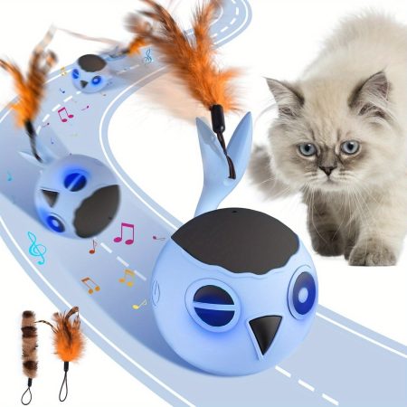 3pcs Cat Ball Toy Refills - Interactive Flying Bird Design with Feather-like Motion, Durable Polyester Cat Sticks for All Breeds & Sizes, Engaging Playtime for Indoor Cats, Cat Playtime, Playful Design, Featherlike Motion, Pet Entertainment, Fun Pet Acces
